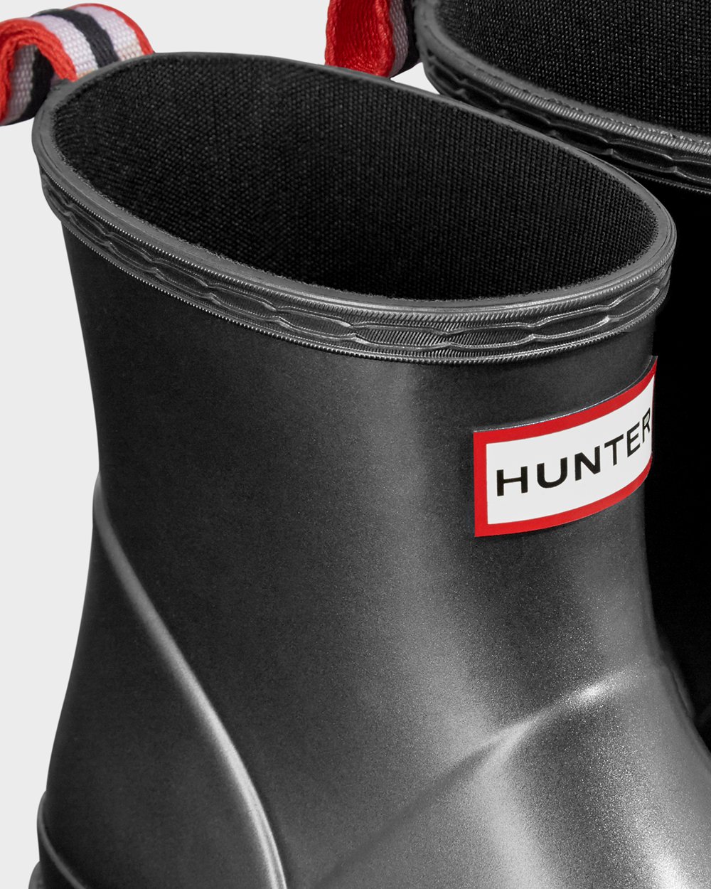 Play Boots Dam - Hunter Original Short Pearlized Rain - Svarta - 597062-JMF